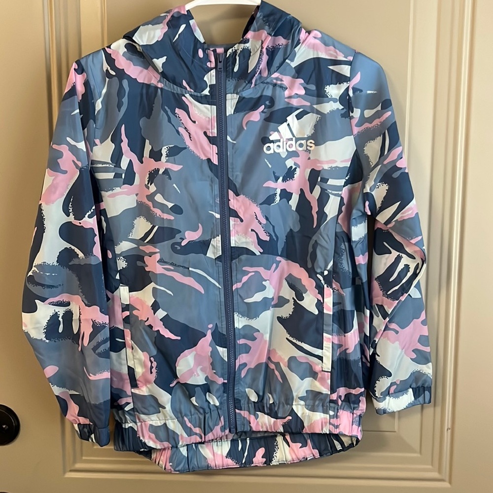 Adidas Wind Breaker Girls Size M 10/12